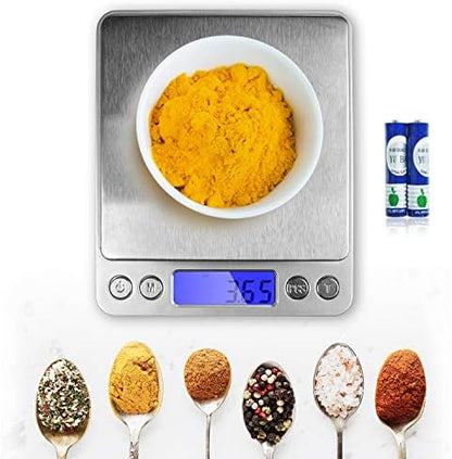  Smart Digital Multifunction Stainless Steel Jewelry & Kitchen Food Scale, APL1358