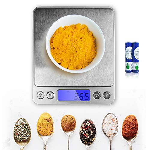  Smart Digital Multifunction Stainless Steel Jewelry & Kitchen Food Scale, APL1358
