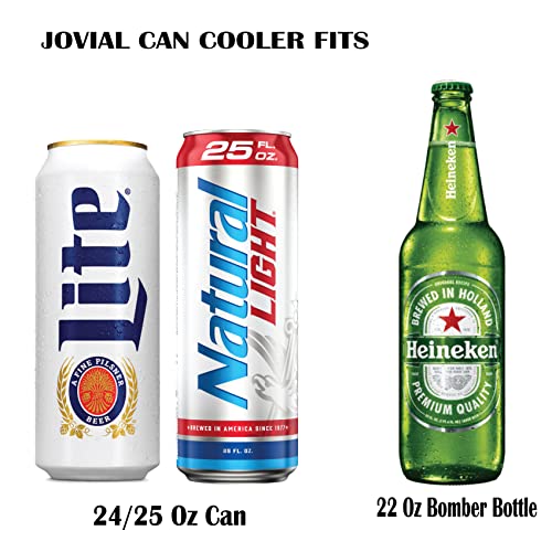  2-in-1 Stainless Steel Can Cooler Insulated For All 24&25 Oz Cans, Beer Can Cooler,seltzer Can Coozie, Can Insulator,and Work As A Iced Coffee Tumbler With Lid And Straw(Seafoam)