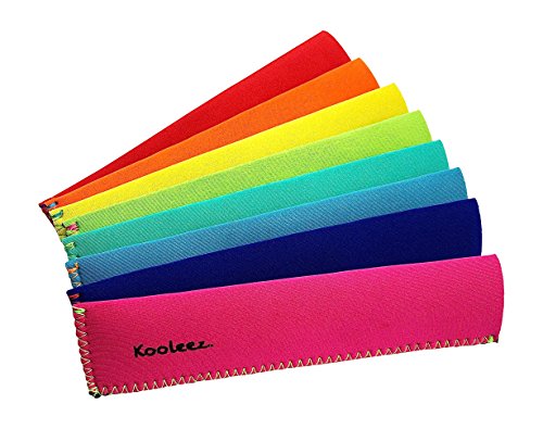  Leez - #1 THE ORIGINAL Neoprene FULL LENGTH Freezer Pop Sleeves Ice Pop Sleeves 8-Pack