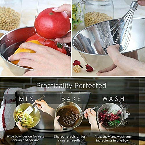  Food Scale With Bowl, Digital Kitchen Weight For Cooking, Baking And Dieting,11lb/5kg, LCD Display, 5kg, Silver