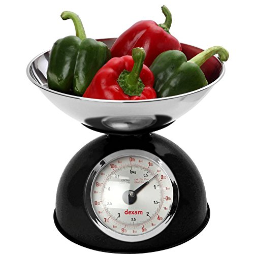  Retro Kitchen Scales, Black;17848101 24.70 X 24.70 X 24.70 Cm