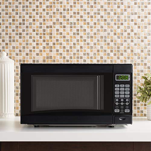 Mainstays 0.7 Cu. Ft. 700 Watt LED Sleek Microwave Oven - Black