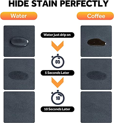  Coffee Bar Mat For Bar Accessories 27.56''x19.69'' Coffee Mat Hide Stain Rubber Backed Absorbent Dish Drying Mat For Kitchen Counter, Fit Under Coffee Maker Espresso Machine(Navy Blue)