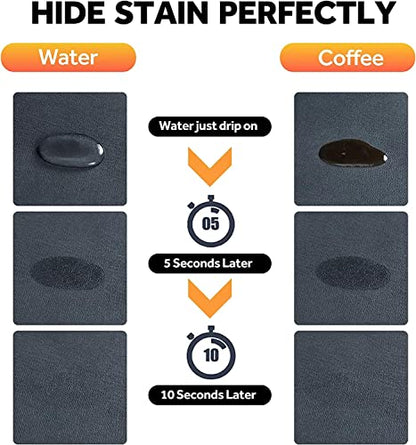  Coffee Bar Mat For Bar Accessories 27.56''x19.69'' Coffee Mat Hide Stain Rubber Backed Absorbent Dish Drying Mat For Kitchen Counter, Fit Under Coffee Maker Espresso Machine(Navy Blue)