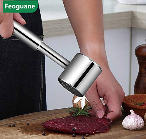  Meat Tenderizer/hammer/tongs-stainless Steel-double-sided Tool For Softening, Smoothing And Hitting Venice, Pork, Veal, Lamb, Chicken, Steak And Turkey-dishwasher-safe