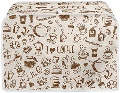  Chaqlin Toaster Cover 4 Slice Long Slot Red Rose Print Bread Maker Covers Machine Washable Appliance Accessories