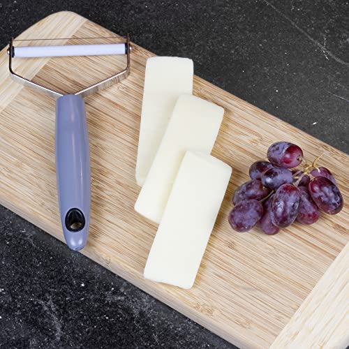  Select Plastic Handle Cheese Slicer, 7 Inches In Length 3.5 Inch Stainless Steel Wire, Gray