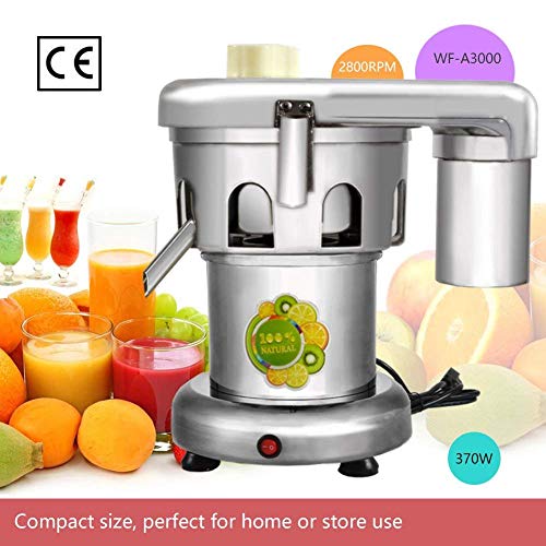  F-A3000 Juicer Machine, Fruit And Vegetables Juice Maker, Commercial Juice Extractor Stainless Steel Heavy Duty 110V 370W