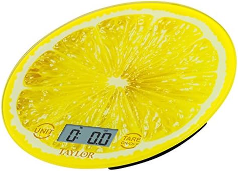 Taylor Citrus Glass Kitchen Scale, Orange