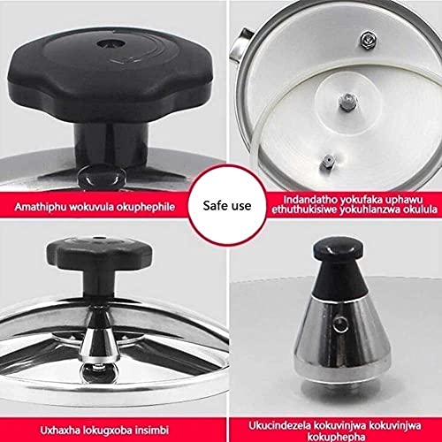  Kitchen Large Capacity Cooking Utensils, Pressure Cooker, Explosion Proof Pressur Einstant Pot-Anti Scald Heat Insulating Handle Large Capacity (Size : 4L)