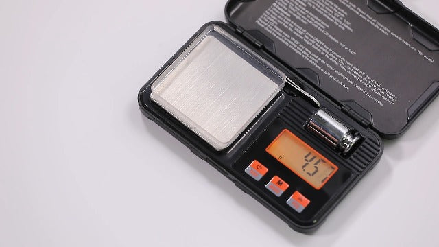  Digital Scale, Lan Sheng 200g X 0.01g Gram Scale With Pocket Size, 50g Calibration Weight,6 Units Conversion, LCD Back-Lit Display, Use For Jewelry/Medicine/Food/Powder/Weed(Battery Included)