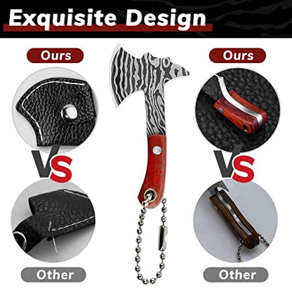  Tiny Knife Chef Keychain With Sheath For Package Opener Box Cutter Letter Opener-8pcs