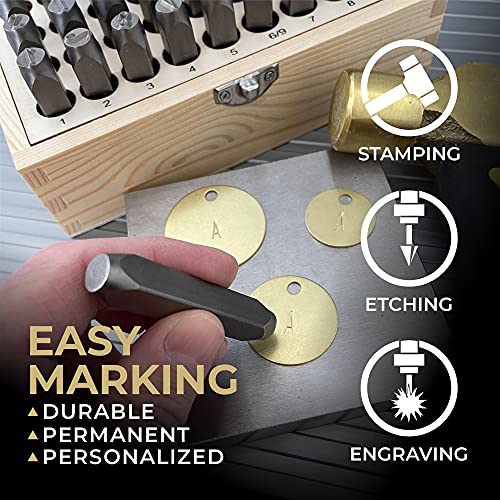  1.25” Solid Brass Stamping Tags (25 Pack) Industrial Grade 0.040” Blank Chits For Pipe Valves, Keys, Tool And Equipment Labeling USA Made