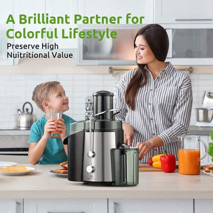  Juicing Machine, 3-inch Width Feeding, Easy Cleaning