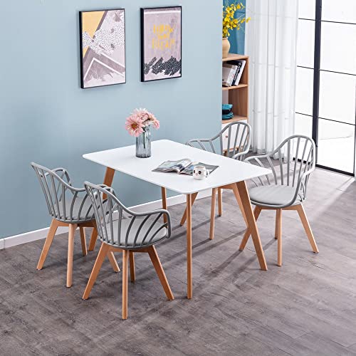  SXYMKJ Dining Room Chairs Backrest Armchair Living Room Plastic Folding Chair Dining Table Scandinavian Design Furniture (Color : D, Size : 1code)