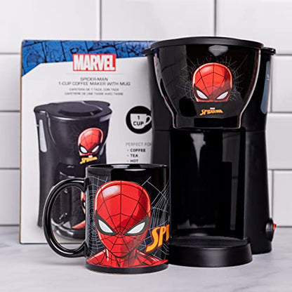  Spider-Man Single Cup Coffee Maker With Mug- Cup A Joe With Spidey