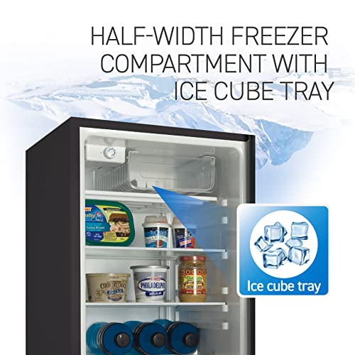  R40B Compact Fridge With R600a Refrigerant, 40 Cu. Ft., Black