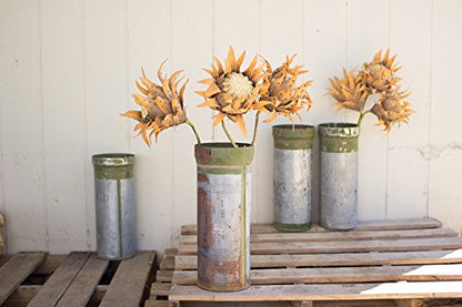  Recycled Metal Ammunition Canister Vase