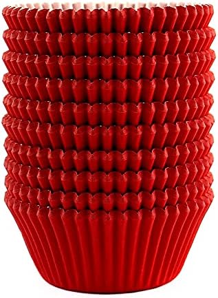  Standard Size Baking Cups Food-Grade Greaseproof Paper Cupcake Liners 200 Pcs (Natural)