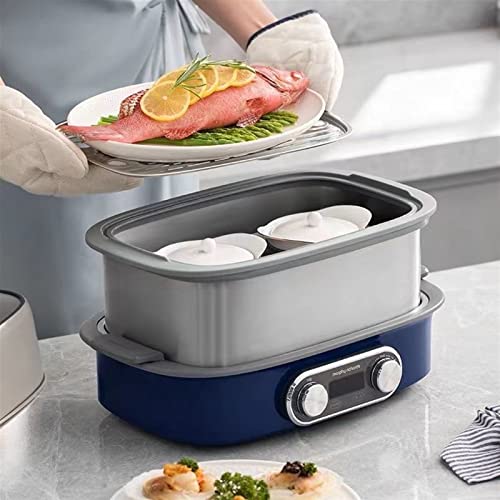  Large Soup Pot Electric Steamer Household Stainless Steel Pot Small Steam Pot Quick Automatic Power-Off Steaming Cage