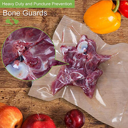  8x50 2 Pack Vacuum Sealer Bags Rolls With Commercial Grade, BPA Free, Heavy Duty, Great For Vac Storage, Meal Prep Or Sous Vide