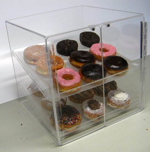  Elf Serve Pastry Or Donut Display Case 2 Trays For Deli Bakery Convenience Stores Display Bagel Cakes And Keeps Fresh