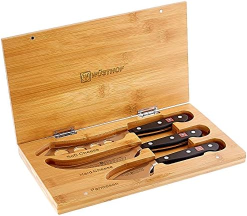 Wüsthof WUSTHOF Classic 6 Piece Kitchen Knife Set | 3.5" Paring Knife, 8" Bread Knife, 8" Cook's Knife, 9" Honing Steel Come Apart Kitchen Shears, Black