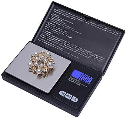  300g/0.01g High Precision Digital Electronic Scale,Portable Mini Digital Scale LCD With Blue Backlight, Measurement Converter For Jewelry,Goods,Precious Metals,Kitchen,Easy To Read (Black)
