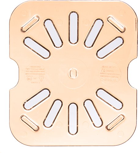  Carlisle FoodService Products 3089613 StorPlus High Heat Drain Shelf, Sixth Size, Amber