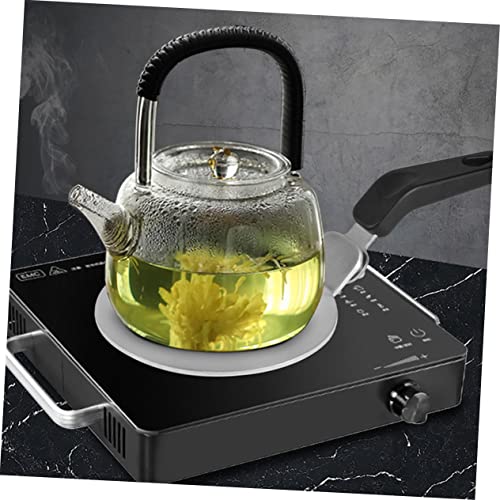  Pot Heat Conduction Plate Ceramic Diffuser Induction Cooktop Burners Coffee Kettle Stovetop Heat Diffuser Ring Plate Kitchen Induction Plate Cooktop Heat Diffuser Glass Metal