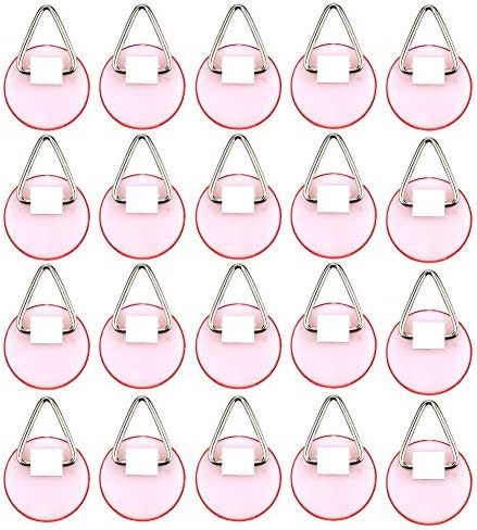  Artliving 2cm Invisible Disc Adhesive Plate Hanger Set Vertical Plate Holders (20 Pack)
