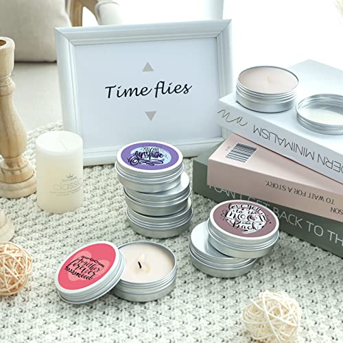  60 Pack 2 Oz Metal Round Tins Aluminum Tin Cans Containers With Screw Lid For Lotion Bars, Balms, Salve, Spices Or Beard Balm