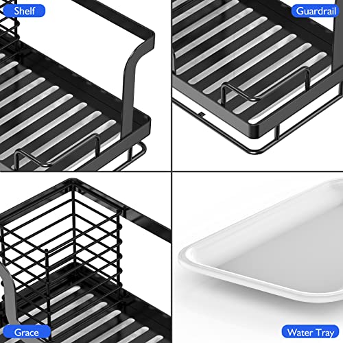  Sink Caddy Sponge Holder, Kitchen Sink Organizer For Dish Rag Soap Brush,Dishcloth Holder With Drain Pan 304 Stainless Steel
