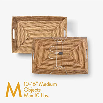  Medium Adjustable Plate Hanger For Plates, Platters, Bowls & Oval, Square, Rectangular Objects 10"-16" Overall And Up To 10 Lbs.