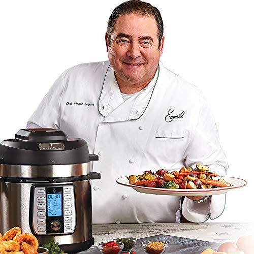 8 QT With Accessories Pressure Air Fryer, 5 Pc Pack, Silver