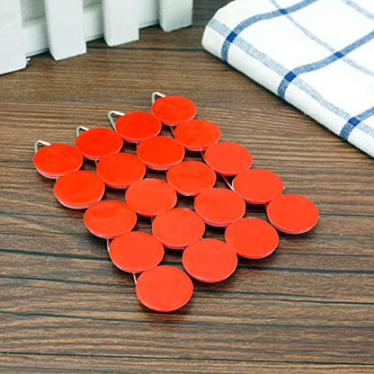  Artliving 2cm Invisible Disc Adhesive Plate Hanger Set Vertical Plate Holders (20 Pack)