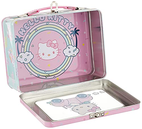  Hello Kitty XL Tin Lunchbox With Window , Pink