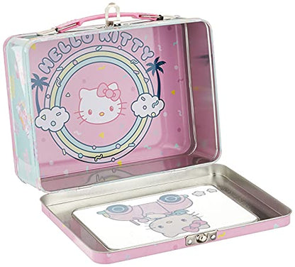  Hello Kitty XL Tin Lunchbox With Window , Pink