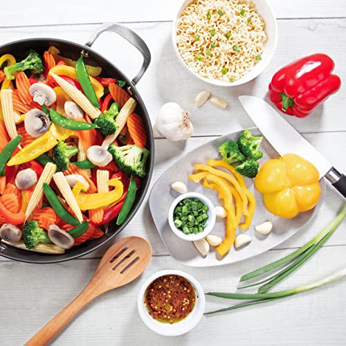  Electric Skillet By Cucina Pro - 18/10 Stainless Steel, Frying Pan With Non Stick Interior, With Glass Lid, 12" Round, Temperature Control Probe For Adjustable Heat Settings