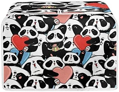  Buybai Kitchen Toaster Covers 2 Slice Wide Slot Cute 3D Pig Pattern Small Appliance Covers Dustproof Bread Maker Covers