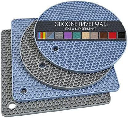  Silicone Microwave Mats, 12 Inch Multi-Use Microwave Mat Heat Resistant Pot Holders Hot Pads For Kitchen, Silicone Cover Pad For Microwave Oven Hot Pot Pans, Silicone Cover Pad, Light Gray 2 Pack