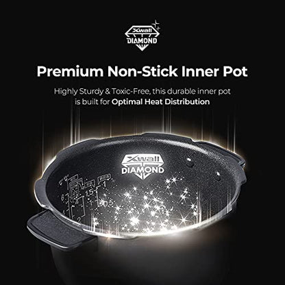  Uckoo CRP-RT0609FW 6 Cup Twin Pressure Plate Rice Cooker & Warmer With High Heat, GABA, Mixed, Scorched, Turbo, Porridge, Baby Food, Steam (Hi/NonPress.) And More, Made In Korea (White)