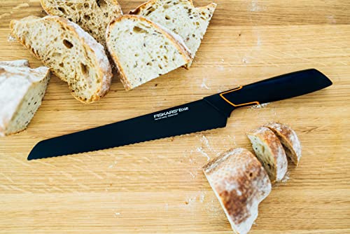 Fiskars Edge Bread 23 Cm Knife, One Size, Black