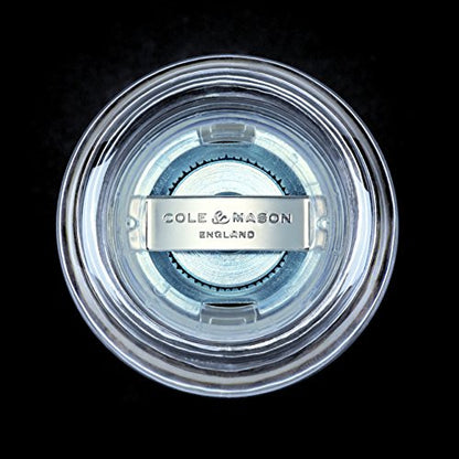 Cole & Mason H307292P Precision Huntingdon Salt Mill 140 Mm, Transparent/Black