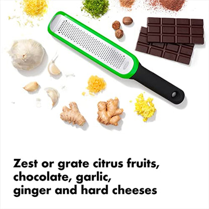 OXO Good Grips Etched Zester And Grater Green