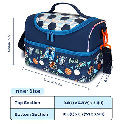  Kids Lunch Bag,Insulated Lunch Box For Girls Boys,Lunch Bag Toddler Teen,School Daycare Cute Travel Bags