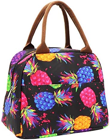  Insulated Lunch Bag Reusable Lunch Box Lunch Cooler Tote Bag For Women Men Adults Work Picnic (Cow Print)