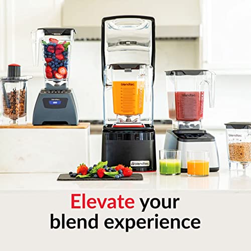 Blendtec Classic 575 Blender, 90 Oz WildSide+ Jar, Spoonula Spatula, And Recipe Book Bundle - Black