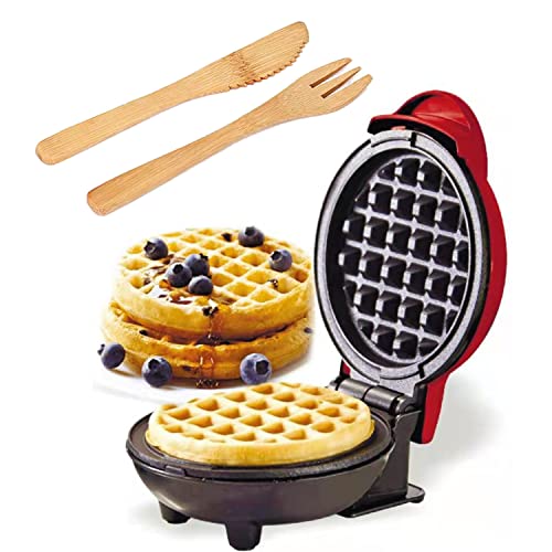  Mini Waffle Maker Keto,Mini Waffle Iron For Kids And Individuals,Small Waffle Maker Mini Pancake,Waffle Cone,Paninis,Hushbrowns